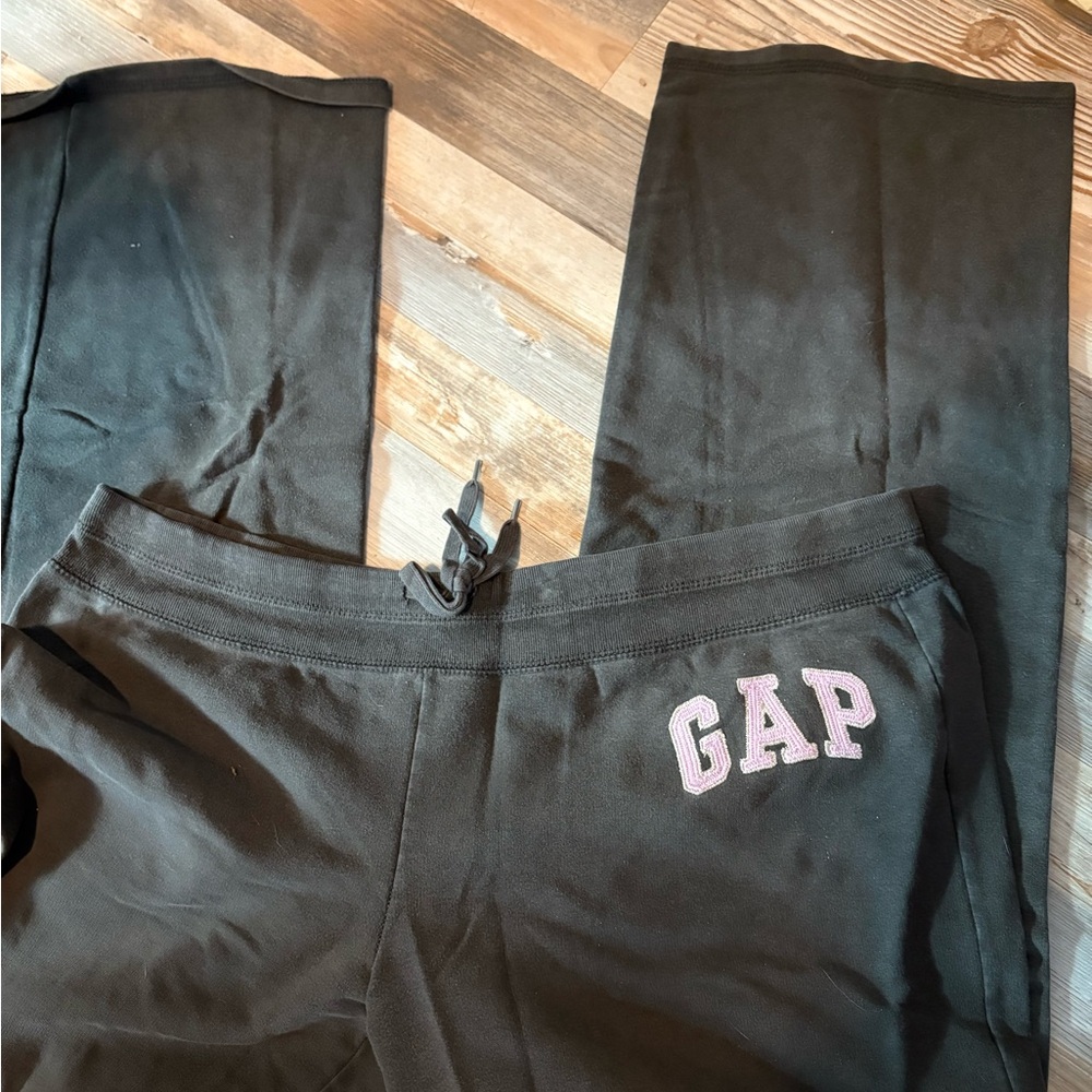 GAP grey Pajama Pants with Pink Logo